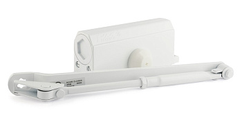 Доводчик №3S (до 80 кг) удл.рычаг (белый) морозостойкий NORA-M