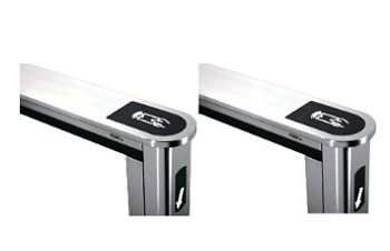 PERCo-STC-01S комплект крышек (2 шт.) из нержавеющей стали с пластиковыми вставками для турникета «Скоростной проход» PERCo-ST-01 PERCo
