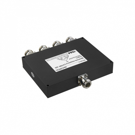 DS WS 14 727 155 43 50 Nf v.7504 делитель мощности сигнала, 698~2700 МГц, 1вх. 4вых., 155дБн@2x43дБм, 50 Ом, Pmax = 50 Вт, N розетка ДалСВЯЗЬ