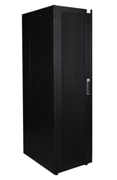 DR-721511 шкаф напольный, телекоммуникационный 19" передняя дверь перфорация, задняя стенка перфорированная, черный Datarex