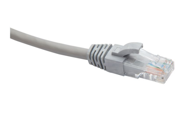 DR-180007 коммутационный шнур U/UTP категория 5e PVC нг(А)-LS 1,0 м, серый Datarex