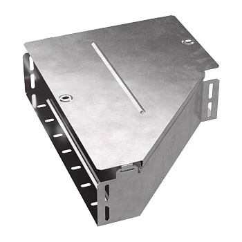 PR16.0684 Переходник левый с крышкой Стандарт 400х200х100 Промрукав PR16.0684 Переходник левый с крышкой Стандарт 400х200х100 Промрукав