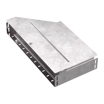 PR16.0735 Переходник правый с крышкой Стандарт 600х400х100 Промрукав PR16.0735 Переходник правый с крышкой Стандарт 600х400х100 Промрукав