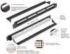 NMC-RP24UD2-1U-BK патч-панель NIKOMAX 19", 1U, 24 порта, Кат.5e (Класс D), 100МГц, RJ45/8P8C