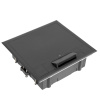 DR-PRO-015111 лючок напольный, 12 модулей, горизонтальный, пластиковая крышка, серый Datarex