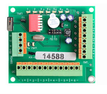 2284 плата концентратора шлейфов KX-6-1 (Тополь) (р120) Полисервис