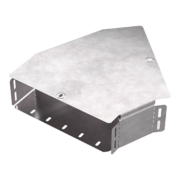 PR16.0431 Угол горизонтальный 45 градусов с крышкой Стандарт 300х100 Промрукав PR16.0431 Угол горизонтальный 45 градусов с крышкой Стандарт 300х100 Промрукав