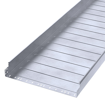 PR16.13718 лоток неперфорированный Профи INOX (AISI 316) 600х100х3000 (1,2 мм) (6 м/уп) Промрукав