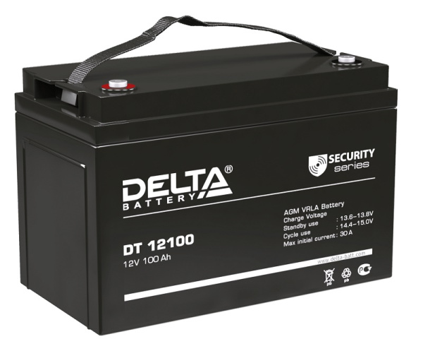 Аккумулятор герметичный свинцово-кислотный Delta DT 12100