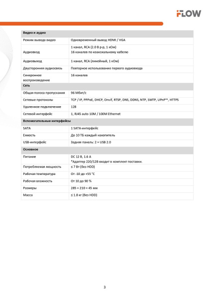F-HR-1162 (Аналог DS-H116GA) 16-ти канальный гибридный HD-TVI регистратор c технологией AoC iFlow