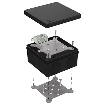 60-0300-9005-FR6.0-4-2-Р коробка огнестойкая разветвительная для о/п двухкомпонентная 60-0300-FR6.0-4-2-Р Е15-Е60 RAL9005 (14 шт/кор) Промрукав