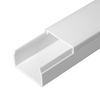 PR.054025 кабель-канал белый 2-й замок в г/к 40х25 (30м/уп) Промрукав