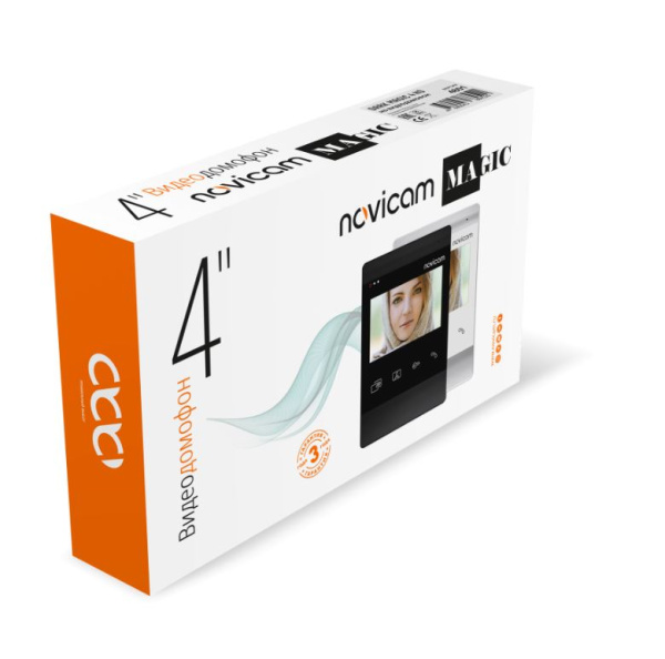 MAGIC 4 HD WHITE (ver.4851) видеодомофон с 4.3" дисплеем и записью NOVIcam 