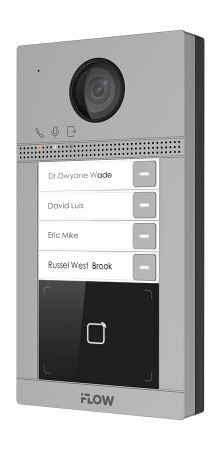 F-VI-1407ISMCWE1 IP вызывная панель на четырех абонентов с ИК-подсветкой и Wi-Fi iFlow
