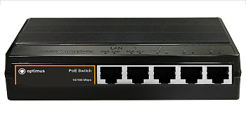 U1I-4F1b/1F неуправляемый PoE-коммутатор Optimus