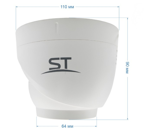 ST-SF2902 FORT 2Мп (2,8mm) купольная внутренняя IP камера видеонаблюдения с встроенным микрофоном Space Technology