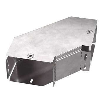 PR16.0416 Угол горизонтальный 90 градусов с крышкой Стандарт 150х100 Промрукав