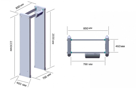 Блокпост РС Z 600 MK арочный металлодетектор 