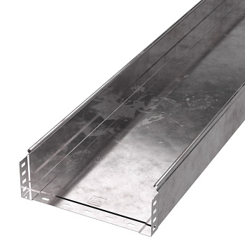 PR16.2294 лоток неперфорированный Стандарт 300х100х3000 (1,0 мм) (6 м/уп) Промрукав