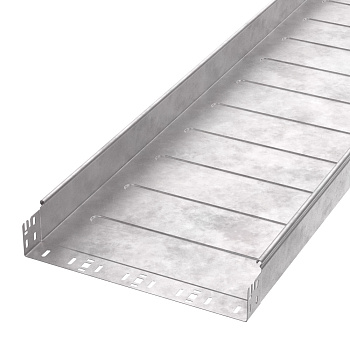 PR16.13882 лоток неперфорированный Профи HDZ 400х80х3000 (1,2 мм) (6 м/уп) Промрукав