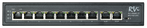 RVi-1NS08F-2T 10 портовый сетевой коммутатор RVi