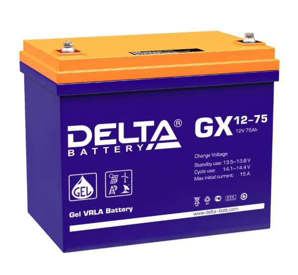 Аккумулятор Delta GX 12-75