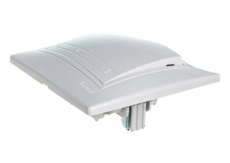 МИРА выключатель СУ1-клавишный белый LEZARD