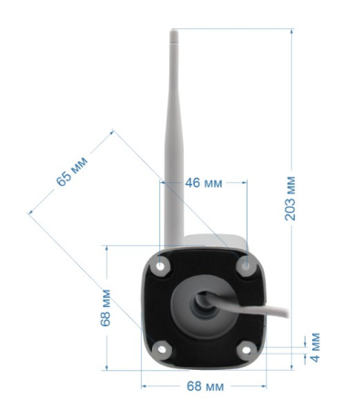 ST-VX2673 POE 4G LIGHT (версия 3) уличная всепогодная IP-камера видеонаблюдения с встроенным микрофоном Space Technology
