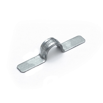 PR13.1985 скоба металлическая двухлапковая СМД d14-15 мм для монтажного пистолета (без отверстий) (100шт/1200шт уп/кор) Промрукав