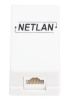 EC-UCB-55-UD2-WT-10 кабельный соединитель NETLAN RJ45-RJ45 (8P8C), кат.5e, (проходная розетка)