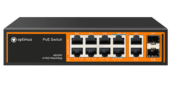 U1I-8G2b/2G/2S неуправляемый PoE-коммутатор Optimus
