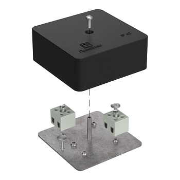 40-0450-9005-FR1.5-4 коробка огнестойкая для кабель-канала 40-0450-FR1.5-4 Е15-Е120 RAL9005 75х75х30 (87 шт/кор) Промрукав