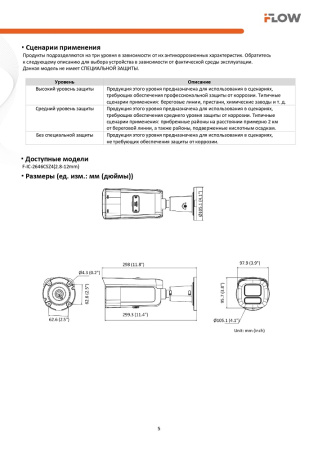 F-IC-2646CSZ4(2.8-12mm) (Аналог DS-2CD2647G2HT-LIZS(2.8-12mm)(eF)) 4Мп уличная цилиндрическая IP-видеокамера c гибридной Smart подсветкой iFlow