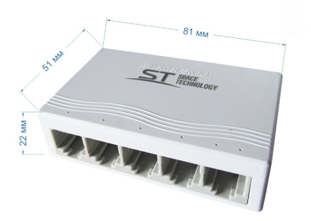 ST-ES51 сетевой 5-ти портовый коммутатор Space Technology