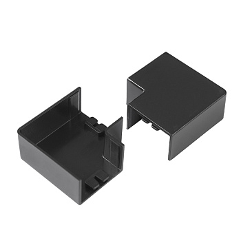 PR08.12908 поворот на 90 градусов 25х16 черный (4 шт/комп) Промрукав