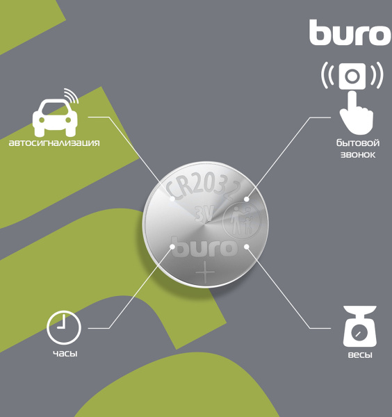 Батарея Buro Lithium CR2032 