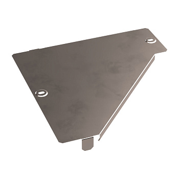 PR16.5645 Крышка переходника левого Стандарт INOX (AISI 409) 300х100 Промрукав