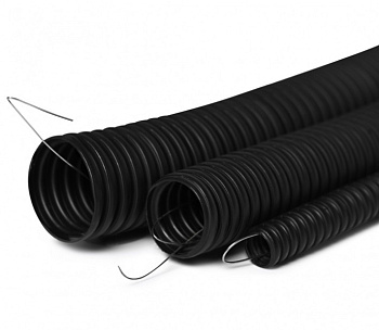 713-002 Труба гофр.FRHF(нг) 20 мм с зондом (100 м) ПожТехКабель