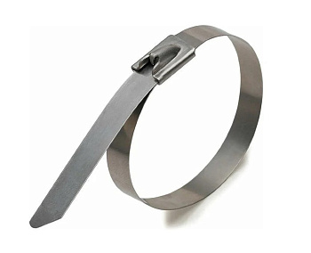 Хомут кабельный СКС (304) 4.6х400 стальной (уп.100шт) Fortisflex 74914