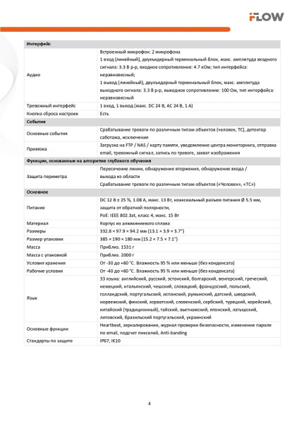 F-IC-2622C2MSZ4(2.8-12mm) 2Мп уличная цилиндрическая IP-камера c гибридной Smart подсветкой до 60м и технологией SharpSense
