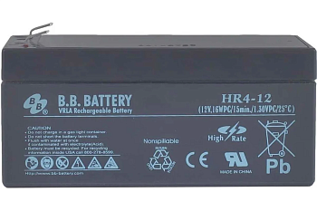 Аккумуляторная батарея 12 В, 3.6 Ач BB Battery HR 4-12