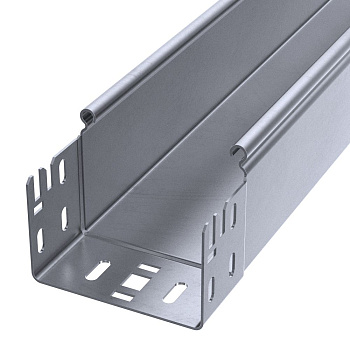 PR16.13660 лоток неперфорированный Профи INOX (AISI 316) 100х80х3000 (1,0 мм) (6 м/уп) Промрукав