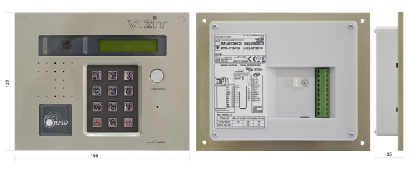 БВД-432FCB вызывная панель цветная