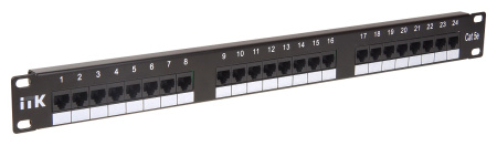 PP24-1UC5EU-D05 патч-панель кат.5Е UTP, 1U, 24 порта (Dual)