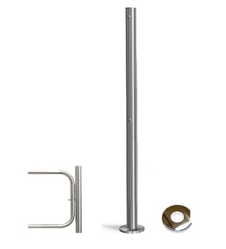 PERCo-BH02 2-14 стойка с отверстием под стопорный механизм поворотной секции PERCo