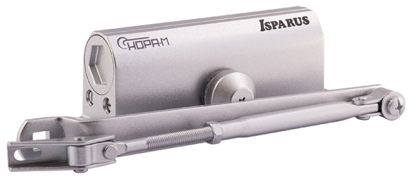 НОРА-М 430 ISPARUS (от 50 до 110 кг) доводчик морозостойкий (серебро) 