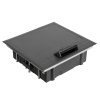 DR-PRO-015211 лючок напольный, 12 (2x6) модулей, вертикальный, пластиковая крышка, серый Datarex