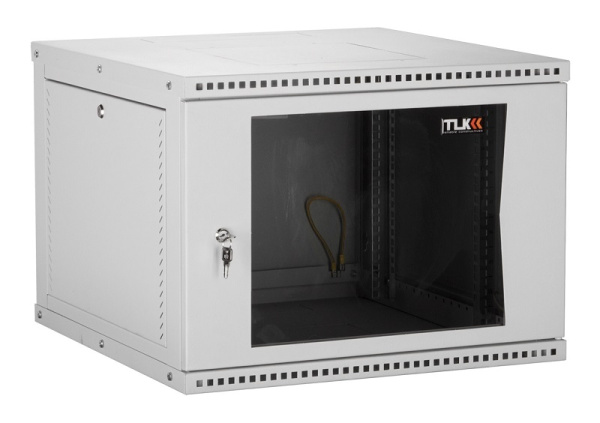 TWI-066045-R-G-GY настенный разборный шкаф TLK 19", 6U