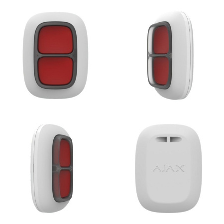 Ajax DoubleButton white кнопка тревожная радиоканальная адресная