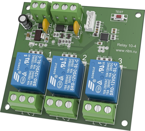 Реле адресное Mega на 3 выхода РИТМ